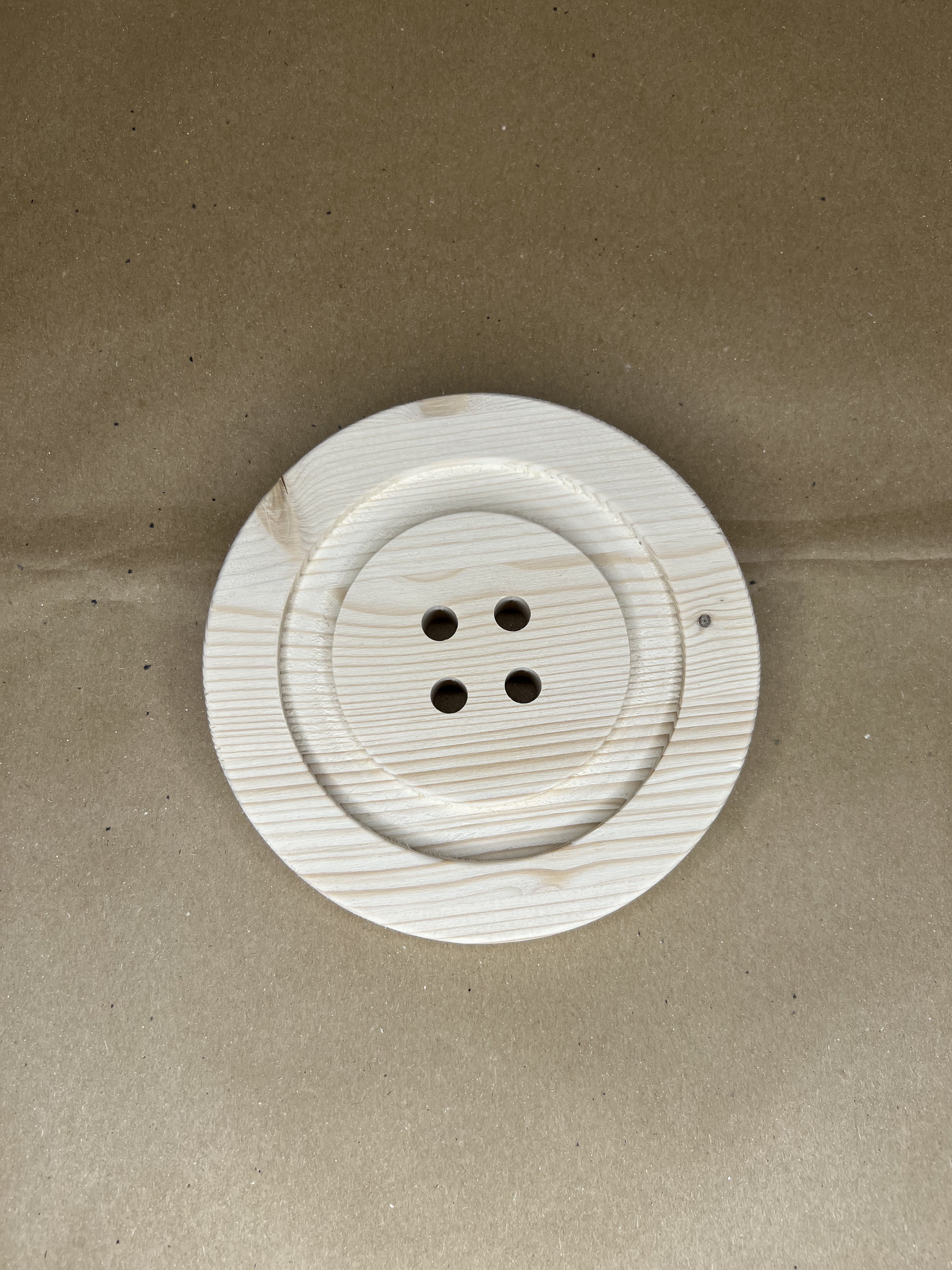 Bottone rotondo in legno diametro 15 cm e 30 cm