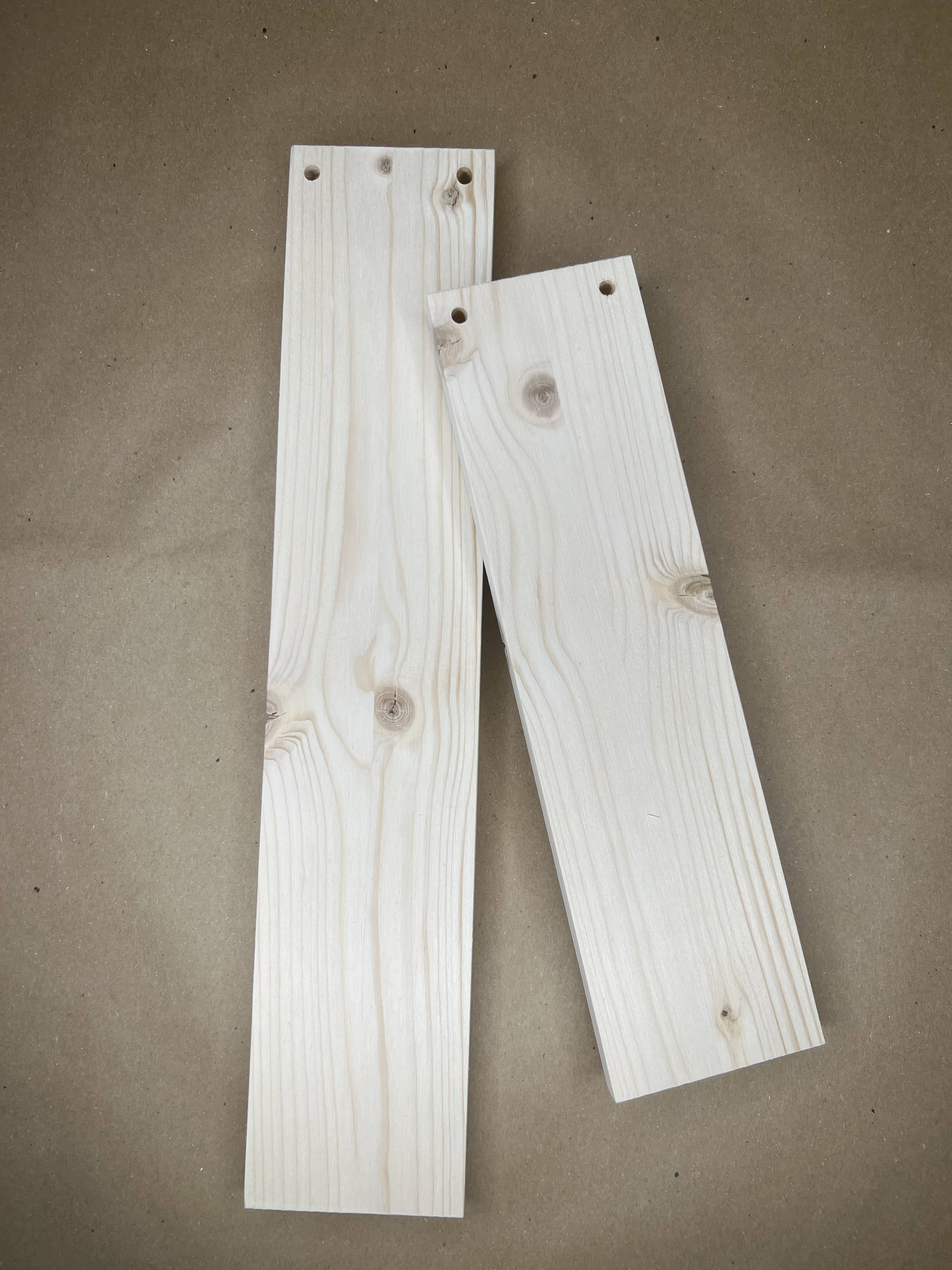Tavole in legno lamellare naturali verticali 8x30 cm e 8x40 cm