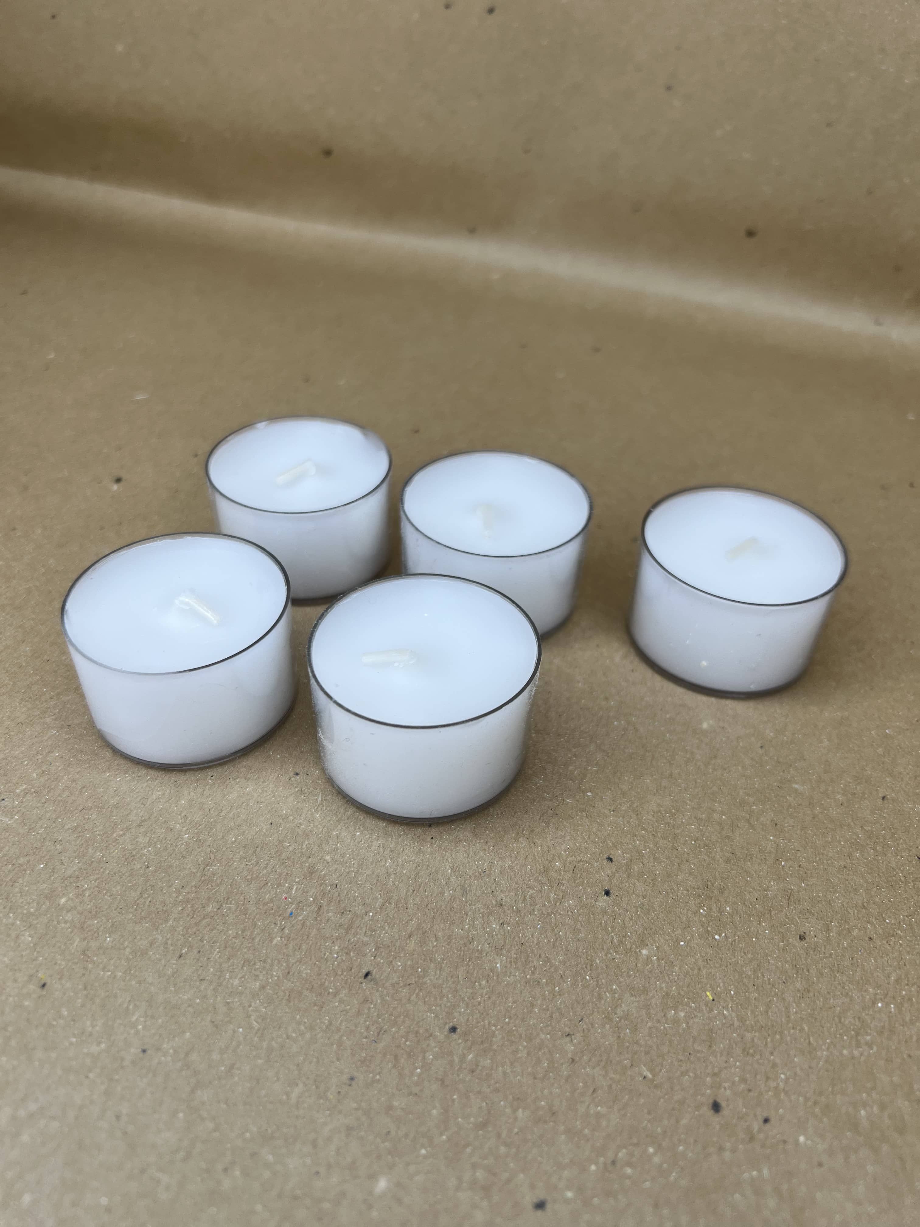 Tea light diametro 3,8 cm - set da 5 pezzi